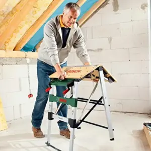 Bosch Banco De Trabalho Desdobrável Bambu resistente