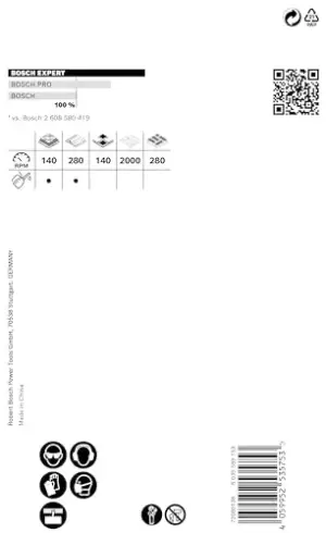 Bosch Broca Craneana Expert para Materiais Duros Modelo 60x60mm