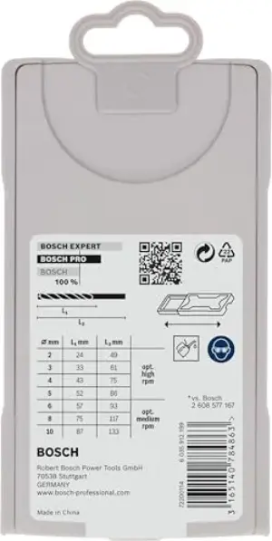 Bosch Broca HSS-Co Din338 X-Pro 2-10 Drill Bit 7 Unidades Dourado