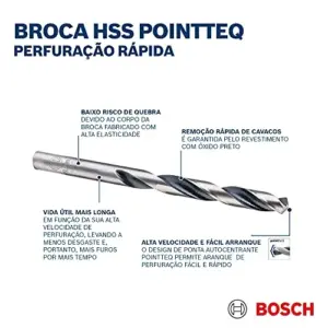 Bosch Broca HSS PointTeQ 11,5mm X 142mm para metal