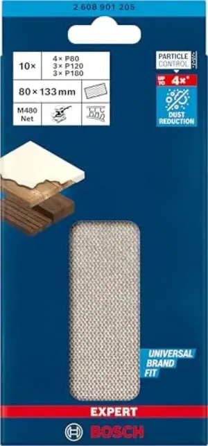 Bosch Conj. de Rede de Lixa Expert M480 80X133MM Set de lixas para superfícies planas