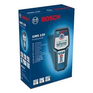 Bosch Detetor de Metais GMS 120 3 Modos de Deteção Aceso em Cores
