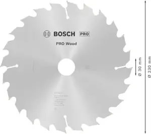 Bosch Disco Optiline Wood 230×2.8×1.8mm 24 Dentes