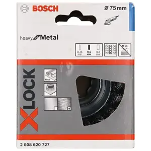 Bosch Escova de Copo Heavy Metal 75mm Fio Trançado