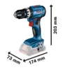Bosch GSB 18V-45 45 Nm 1900 rpm Com Acessórios