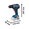 Bosch GSR 18V-55 55 Nm 1800 rpm Bateria 18V Preto