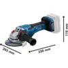 Bosch GWS 18V-15 P Rebarbadora 125mm