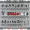 Bosch Jogo Misto de Fresas 30 Pcs Compatível com Fresadoras 6mm