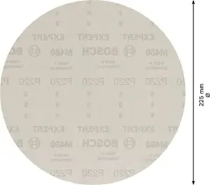Bosch Lixa Expert M480 Malha de lixa para lixadeiras de gesso 225 mm Grão 220