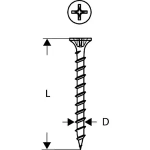 Bosch Parafusos em fita 2608000549 3,9x35mm Fosfatados