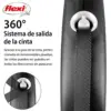 Flexi Trela Design 5 Metros Preto/Branco