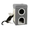 Trixie Cat Tower 64cm Cinza/Branco Felpa