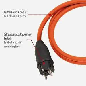 Brennenstuhl A1943302751132910025 1,5m Adaptador CEE para Camping