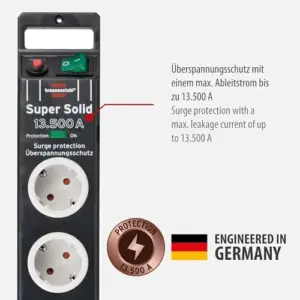 Brennenstuhl Protege 5 Tomadas Extensão Elétrica