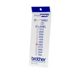 Brother ID2260 Etiquetas de Identificação 22x60mm 12 folhas