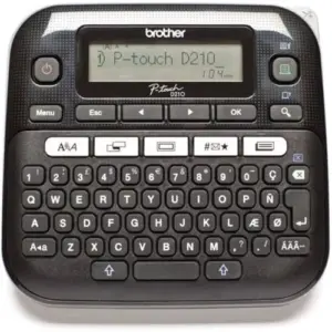 Brother PT-D210 Impressora de Etiquetas com Tela Gráfica e Teclado QWERTZ Alemão