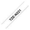 Brother TZE-N221 Fita não laminada 9mm x 8m preta sobre branco