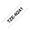 Brother TZE-N241 Fita Não Laminada 18mm Branco Sobre Preto