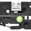 Brother TZE-N241 Fita Não Laminada 18mm Branco Sobre Preto