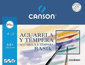 Canson Papel Aguarela 370g A4 Branco Autêntico Resistente