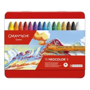 Caran d’Ache Lápis de Cera Metálico 15 Un.