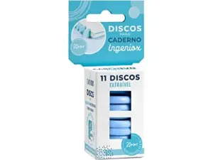 Carchivo Discos para Caderno Ingeniox Azul 11 unidades
