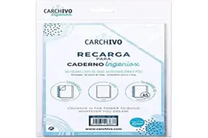 Carchivo Recarga Caderno Ingeniox A5 50 Folhas Liso
