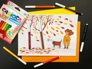 Carioca Marcador Escolar Joy 24 Unidades Ponta Fina 2,6mm