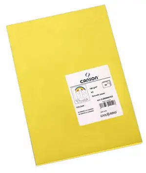 Cartolina 185g Amarelo A3 50 folhas