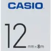 Casio Etiqueta XR-12WE1 12mm Preto sobre branco 8m