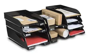 Cep Bandeja Organizadora de Secretária 500 folhas Preto e Verde