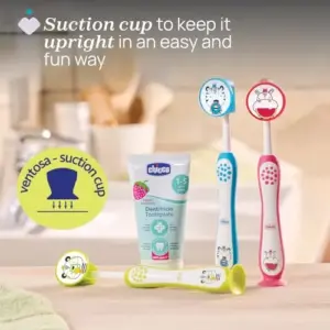 Chicco Packs Escovas de Dentes 3-6 Anos Rosa e Verde com Cerdas Macias