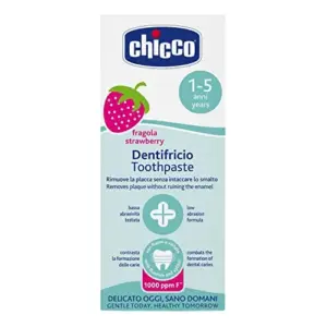 Chicco Pasta de Dentes Morango para Crianças a Partir de 1 Ano