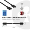 Club 3D CAC-1522 Cabo USB C Macho 80cm USB C Macho