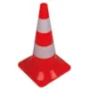 Cone Sinalização PVC Vermelho e Branco 50cm