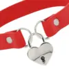 Coquette Choker Keys Heart Vermelho