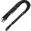 Coquette Desire Fantasy Flogger de Couro Vegano Preto