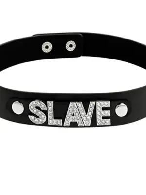 Coquette Hand Crafted Choker Vegan Leather Preto Ajustável