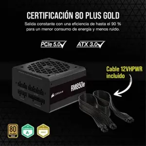 Corsair 850W RM850e ATX 3.0 Preto