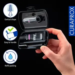 Curaprox Black is White Kit de Viagem Compacto 9,5x6cm