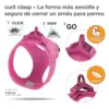 Curli Peitoral Air-mesh Rosa Fucsia M