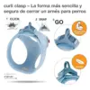 Curli Peitoral Air Mesh Azul Claro L