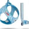 Curli Peitoral Air Mesh Kit Azul S + Trela M