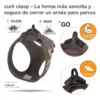 Curli Peitoral Clasp Air-mesh Camuflado 2XS