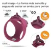 Curli Peitoral Clasp Air Mesh Bordeaux XS
