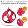 Curli Peitoral Clasp Air Mesh Vermelho S