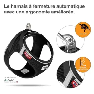 Curli Peitoral Magnético Air Mesh Preto XS