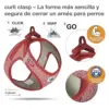 Curli Peitoral Vest Harness Merino Vermelho XS