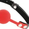 Darkness Bondage Bola Silicone Gag Vermelho