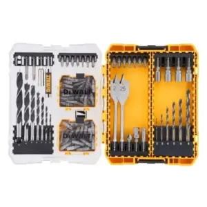 DeWALT Kit 100 Peças Perfuração Madeira Chaves Mistas